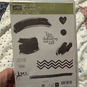 Stampin' Up! Work of Art Black Stamp Set
